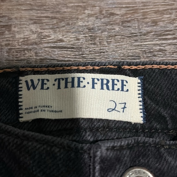 NWT Free People We The Free Final Countdown Cuffed Jeans 27 Black - Picture 5 of 12